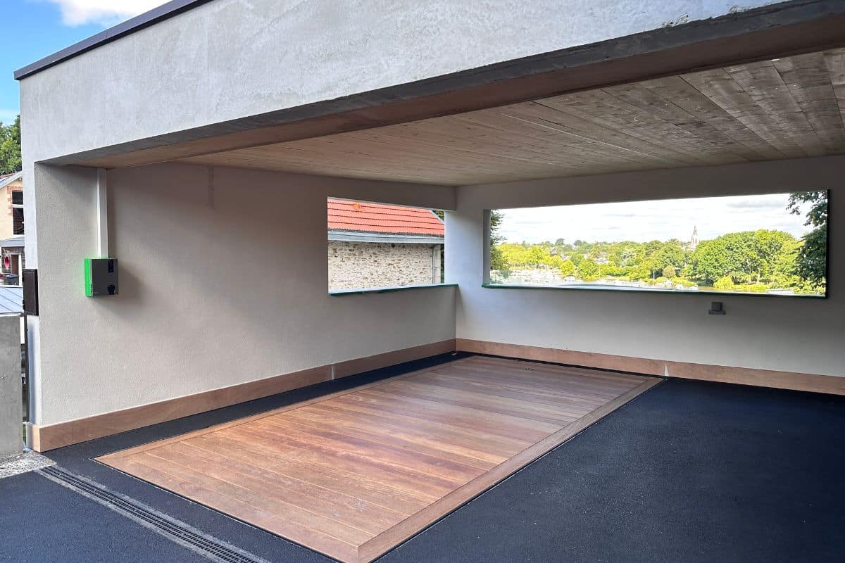 Monte voiture carport